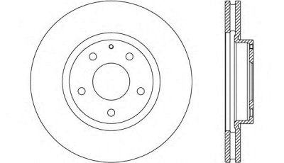OPEN PARTS bdr270620 -  Тормозной диск